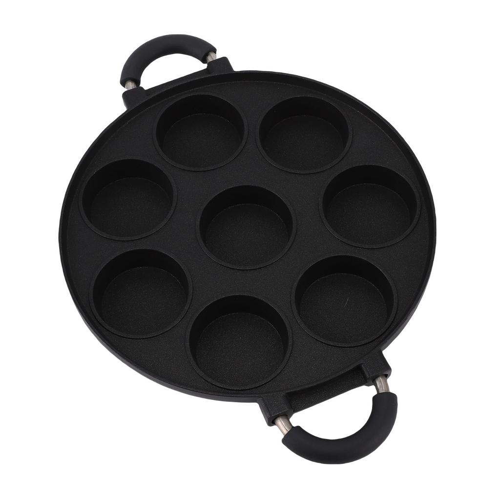 Egg Frying Pan 8 Hole Design Multifunctional Non Stick Egg Pancake Steak Pan for Travel Camping