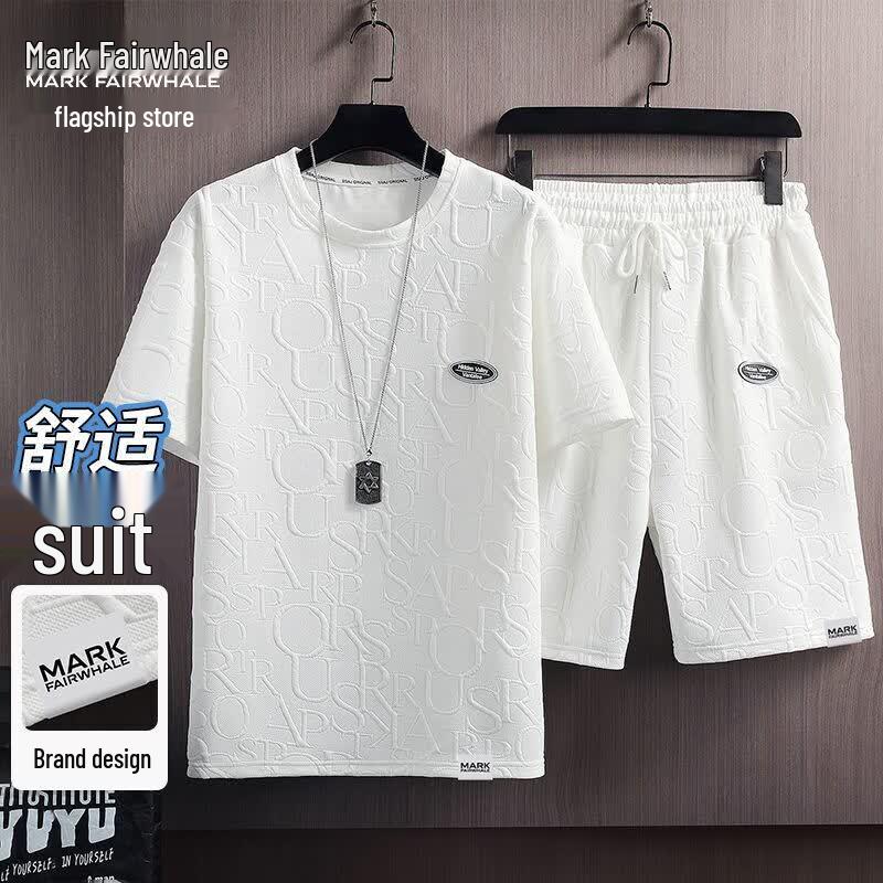MARK FAIRWHALE Men s Summer Casual Short Set XL
