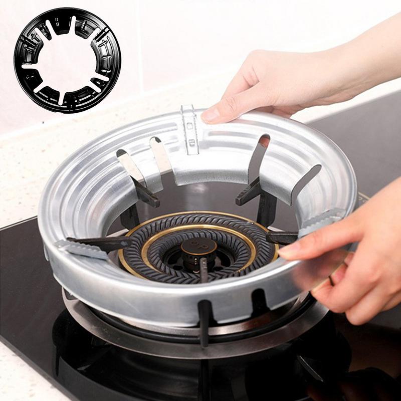 Universal Fire Gas Stove Cover Energy Saving Windproof Ring Round Bottom Rack Support Stand for Kitchen Pot Cooktop