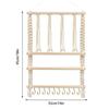 Baby Bow Hanger Beech Wood Hair Bow Hanger Decorative Space-Saving Clip Hangable Storage Rack For Headband Closet Dorm Vanity
