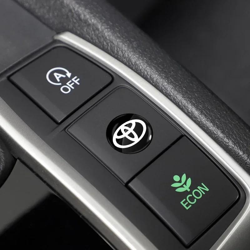 2/4/6Pcs Car Door Lock Keyhole Sticker Emblem Car Protective Sticker For Toyota TRD Racing Supra Corolla Parts Sport Yaris Grmn