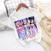 Kpop Childrens T Shirt Cartoon Graphic Short Sleeve Summer Comfortable Top Funny Gift for Fans Harajuku TShirts Girls Clothes