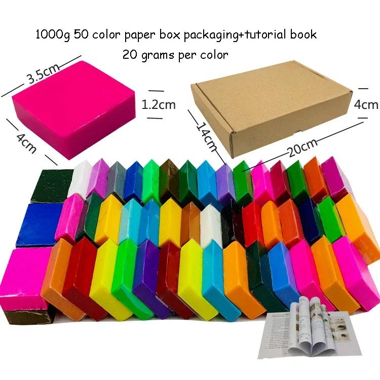 Polymer Clay Starter Kit 24/36/50 Colors Oven Bake Clay Baking Modeling Clay DIY Soft Clay With Accessories