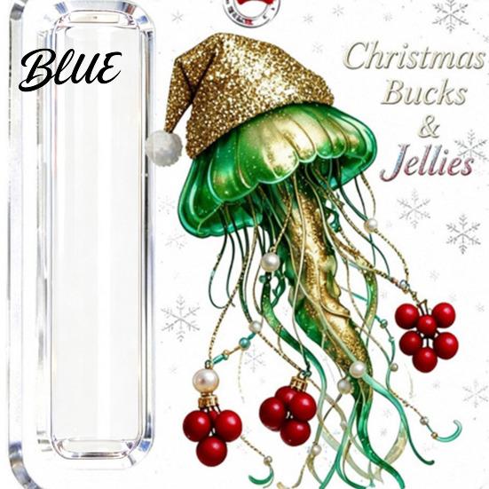 Christmas Cash Gift Ornament Acrylic Money Holder Ornament Xmas Holiday Rolled Storage Container with Slot Tree Hanging Decoration