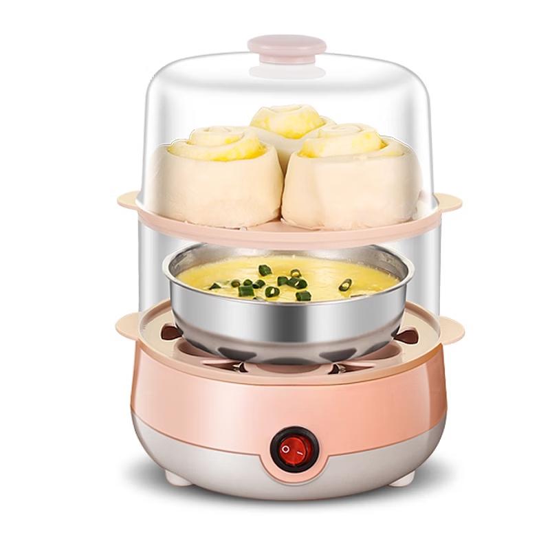ZISIZ Double-Layer Electric Egg Cooker & Steamer