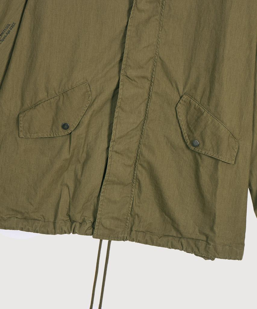 At The Moment Garment Washed Cotton Field Jacket_Olive