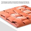 Car Seat Cushion Breathable Nappa Leather with Cloud Honeycomb Pressure-Reducing Comfort Design for All-Season Fit Multiple Colors