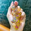 Acrylic Grape Bunch Keychain: Cute Couple Bag Charm & Creative Car Keyring for Women