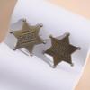 Versatile Badge Hexagonal Commemorative Badge Brooch Alloy Pin Jewelry Ornament