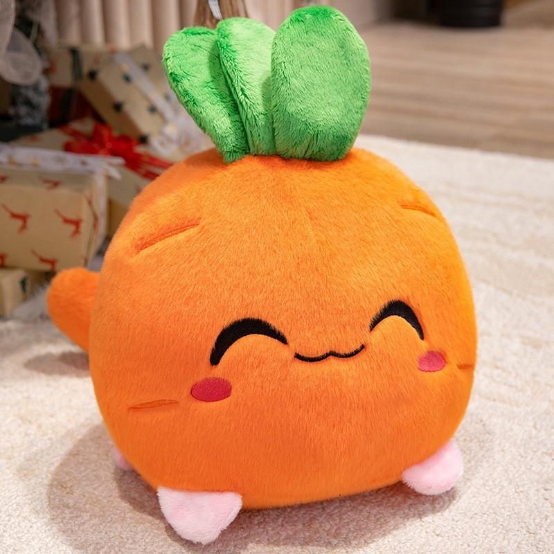 Apple Eggplant Carrot Strawberries Cat Plush Toy With Pp Cotton Filling For Kids Bedroom Decor Gift For Girls And Boys