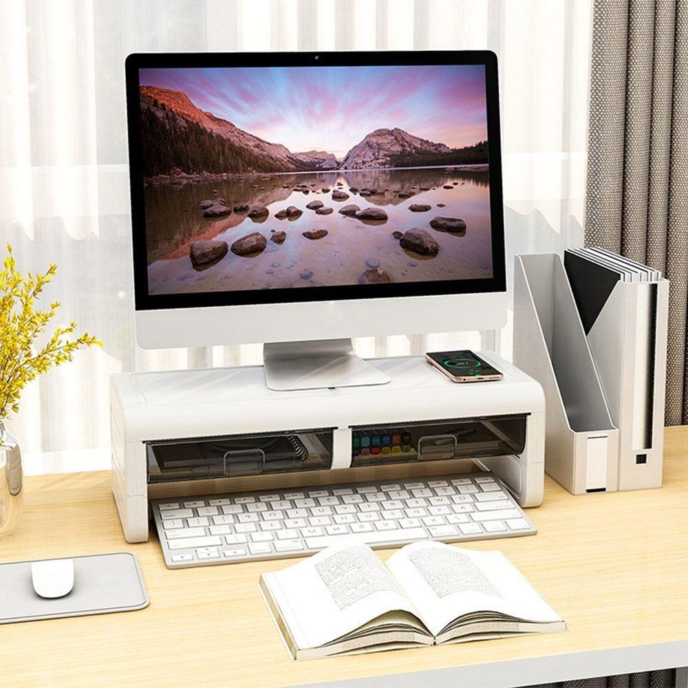 Desktop Computer Monitor Stand with Drawer Monitor Stand New Computer Heightening Rack
