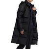 Adidas Solid Color Glow In The Dark Casual Mid-Length Hooded Down Jacket Women Outerwear Black H13861