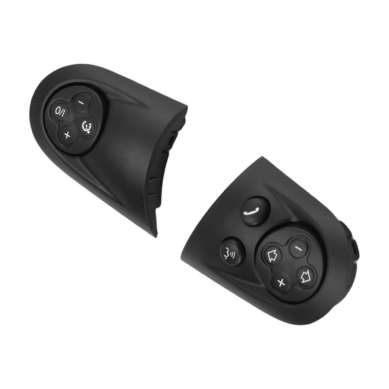 AUTO Multifunktions-Schalterabdeckung für Lenkrad 2er-Set Für MINI Cooper R55 R56 R57 R58 R59 R60 R61 Modelle