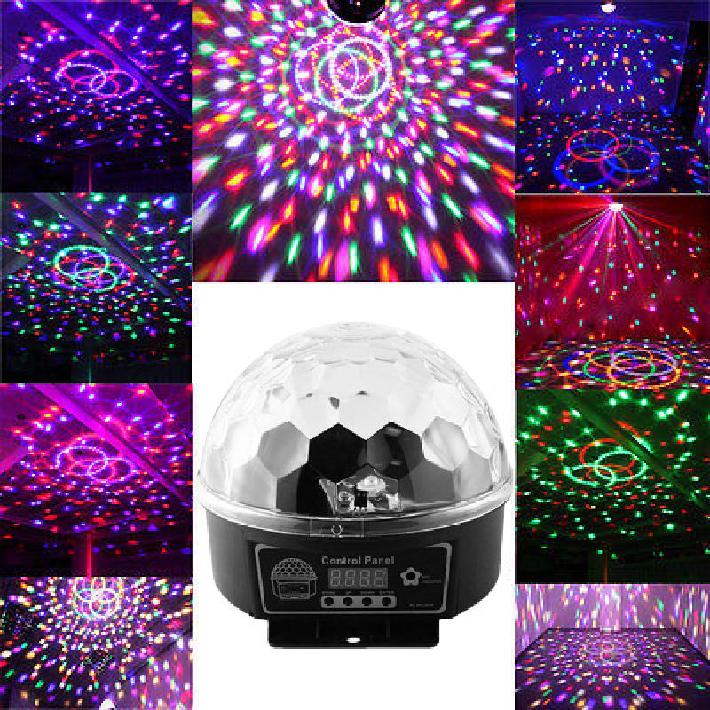 Led Crystal Magic Ball With Remote Control For Ktv Bar Stage And Party Lighting