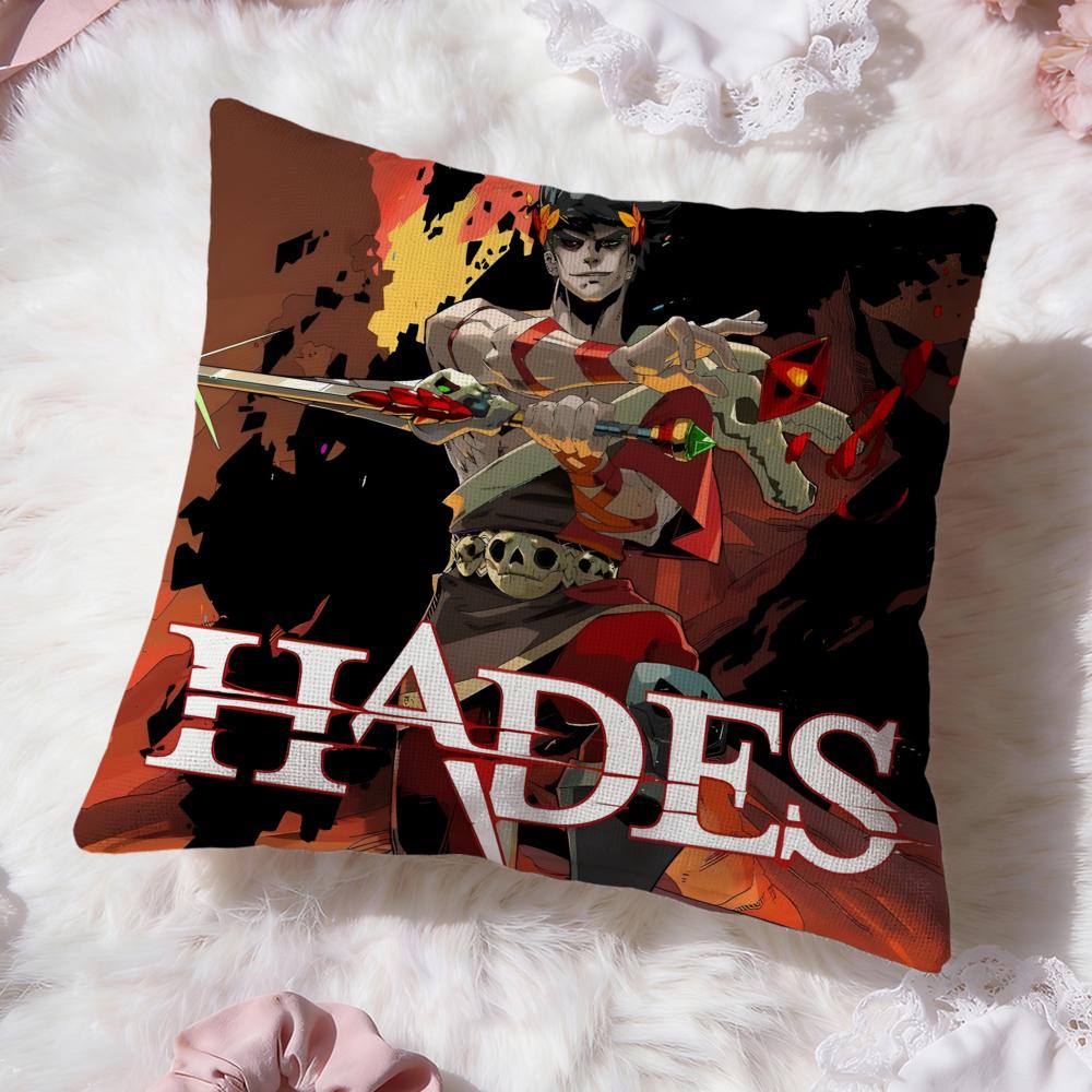 Game H-HadesS Cushion Cover Premium Comfort Reversible Pillow Cove -Two In One Design for Any Room & Car Interior