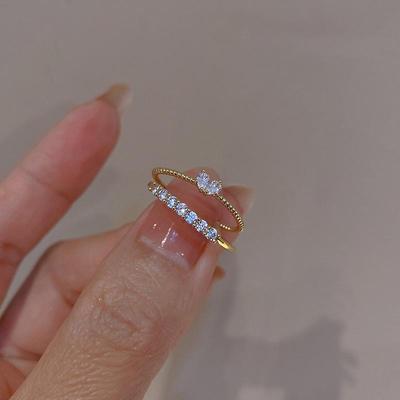 2025 Koreanisch-Japanischer Luxus Herz-Index-Ring - Trendiger Damenschmuck