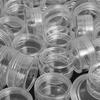 50 Stück klare Cremetiegel Mini-Kosmetikflaschen Behälter transparenter Topf für Nägel