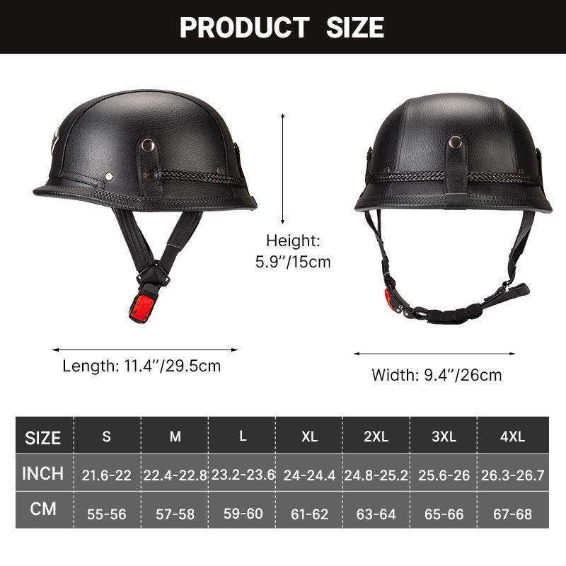 Classic German Vintage Motorcycle Helmet Moto Helmets Retro Casco Moto Helmet Half Face Men Women Casco Moto DOT ECE Approved