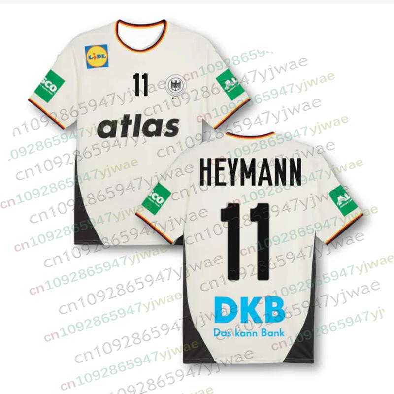 Allemagne Handball 2026 Maillot Extérieur Unisexe T-shirt Décontracté Tendance Séchage Rapide Streetwear Unisexe Vêtement de Sport Maillot de Handball T-shirts Homme
