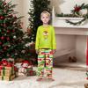 Parent-child Christmas Print Home Suit Long-sleeved Top And Pants
