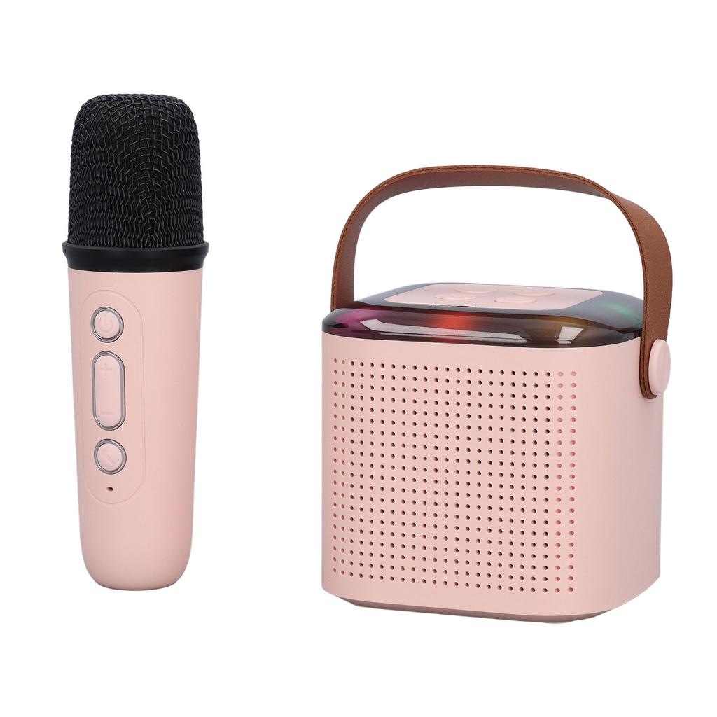 Mini Karaoke Maschine Kinder Tragbarer Bluetooth Lautsprecher mit Drahtlosem Mikrofon Kleinkind Mädchen Jungen