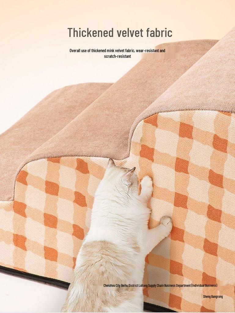 Pet Bedside Stairs for Dogs and Cats - Climbing Ladder