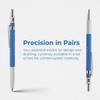 2PCS 6in Metal Drafting Pencil Stable Lead Output Sketch Writing Pencil  Sketch Creation