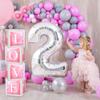Průhledná Krabice s Písmenkovými Balónky Dekorace Všechno Nejlepší k Narozeninám Svatba Dekorace Potřeby pro Narozeninovou Oslavu dekorace svatba roztomilý