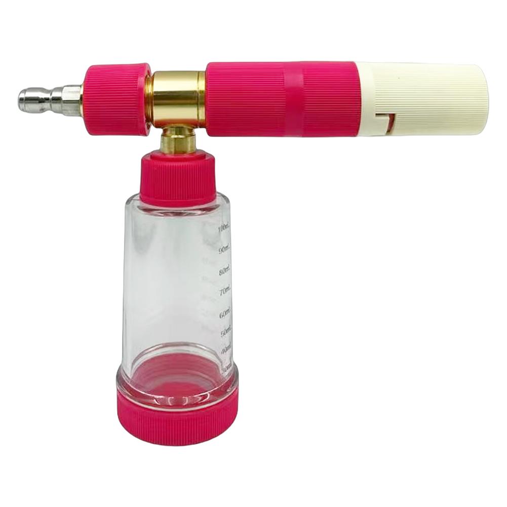 

100 мл Водяной пистолет для мойки автомобиля с быстроразъемным соединителем 1/4 дюйма, бутылка для распыления мыльной пены, пенораспылитель высокого давления для инструментов для мойки автомобиля