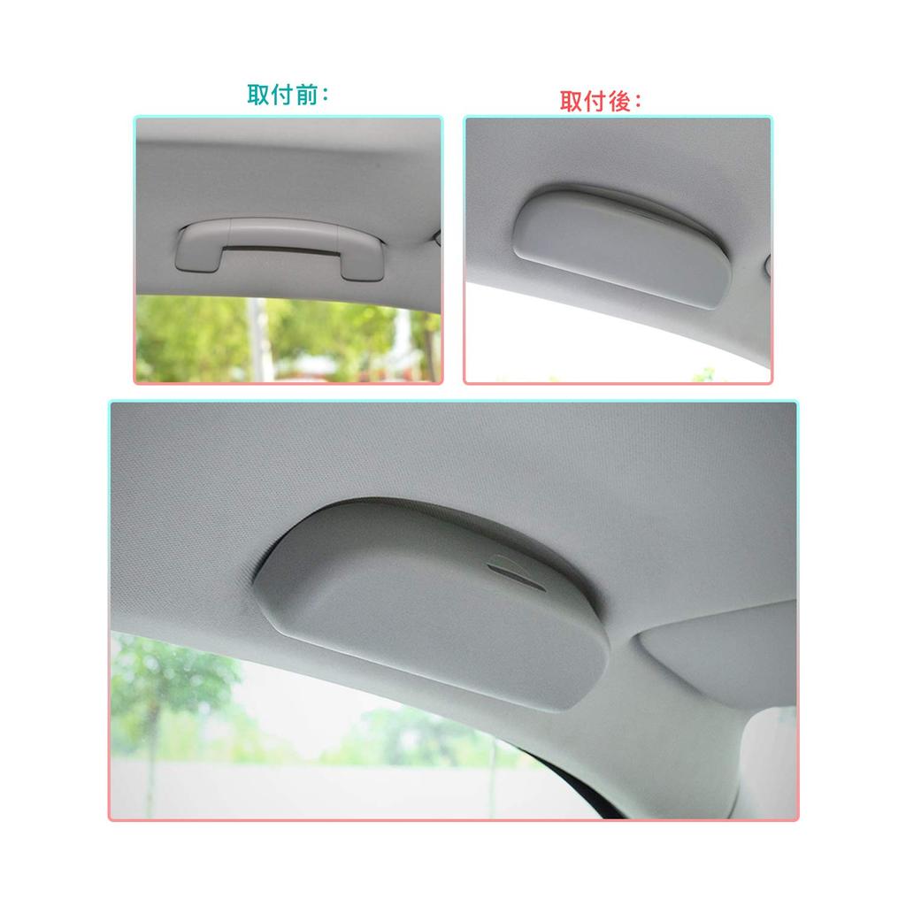 Car Eyeglass Storage Sunglasses Sun Visor Available In 3 Gray Compatible with Honda and Includes Installation [CDEFG] Case, Holder, Storage,