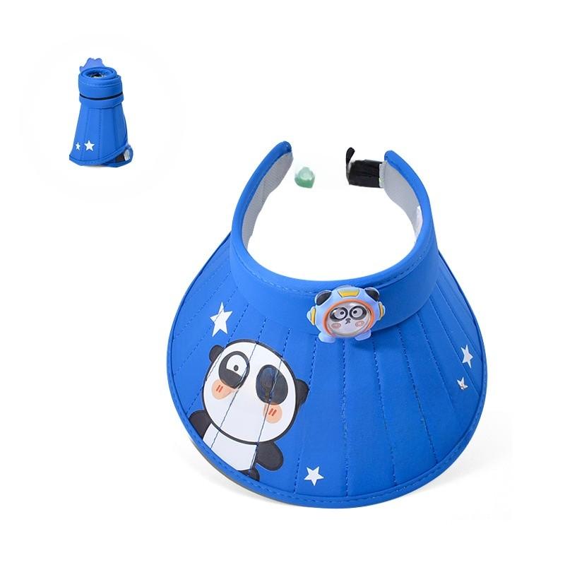 

Childrens Outdoor Sun Hat With Large Brim And Cute Animal Pattern For Summer Play королівський синій колір