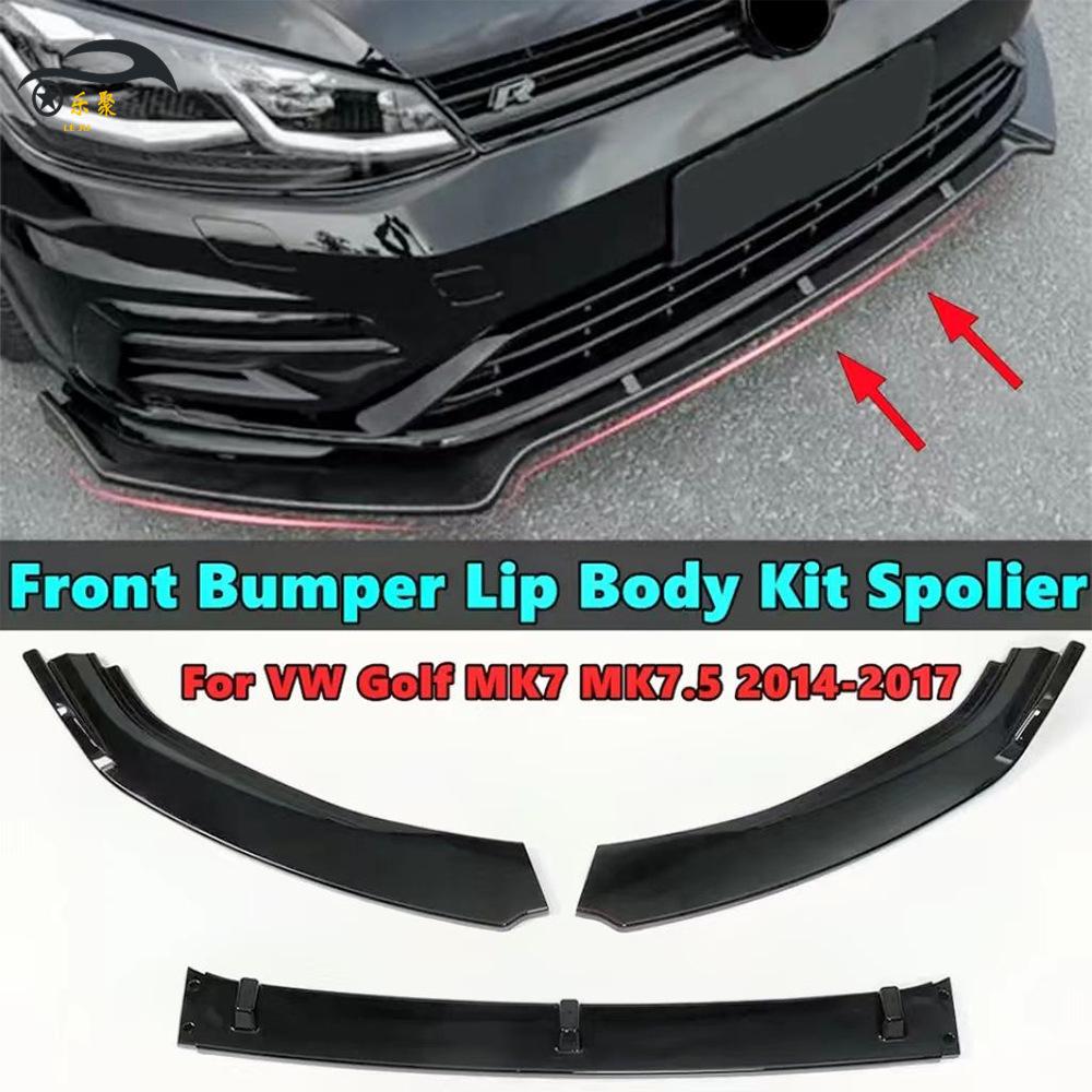 

Глянцевый Черный Передний Сплиттер Угла Губы для Модификации Обвеса Кузова Golf 7 MK7.5 2014-2017 Matte Black
