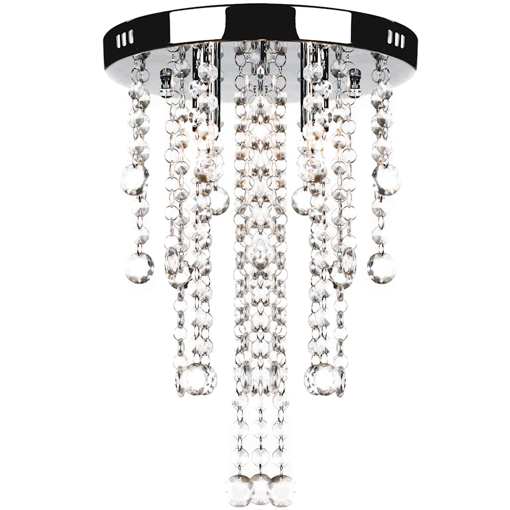 Hängelampe edle Deckenlampe mit transparenten Kristallperlen