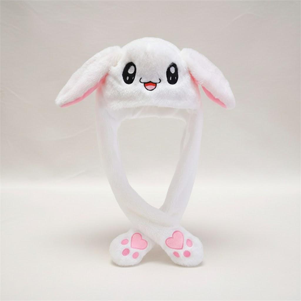 Cute Cartoon Rabbit Ear Hat Kawaii Bunny Ears Plush Winter Cosplay Anime Hat Birthday Gift Accessory