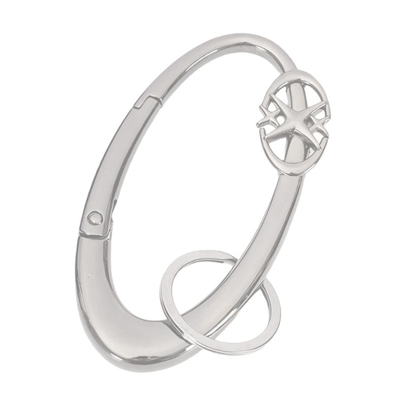 

Unique Star Design Keychain Zinc Alloy Featuring Easy Press Spring Clasp for Keys Bags or Outdoor Use Lightweight