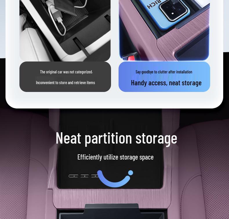 Nio Firefly25 Armrest Center Console Storage and Decorative Accessories