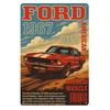 Shelby GT500 Tin Sign Metal Wall Art Vintage Car Decor 20x30cm American Muscle