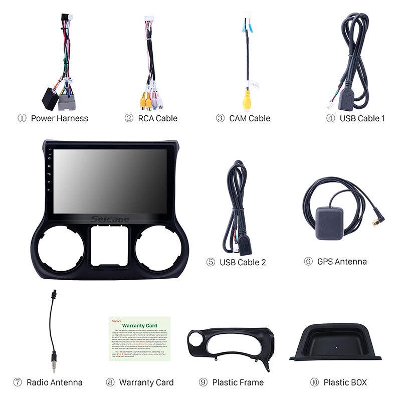 2011-2017 Jeep Wrangler CarPlay Android Bluetooth Navigation Radio