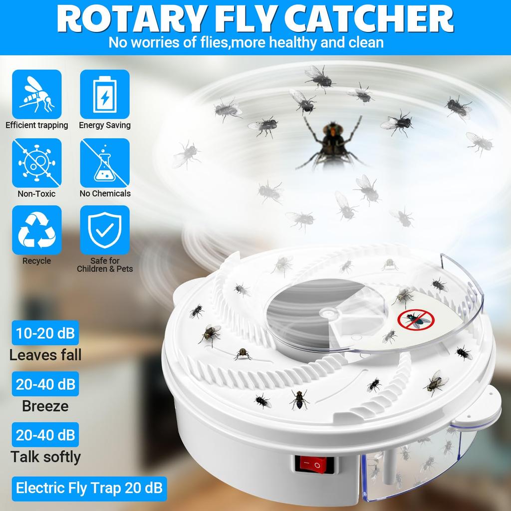 USB Electric Fly Trap Fly Catcher Pest Device Gnat Flying Insect Trap Automatic Indoor Pest Traps