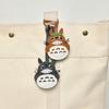 Handmade Sheepskin Chinchilla Real Leather Bag Charm KeyChain Kawaii Animal Bags Backpack Charms Couple Jewelry Bag Accessories
