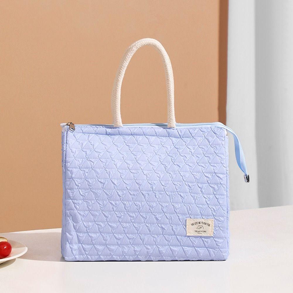 Bags Nylon Large Capacity Handbag Grocery Bag Meal Bag Lunch Organizer Tote Bag Lunch Box Lunch Bag