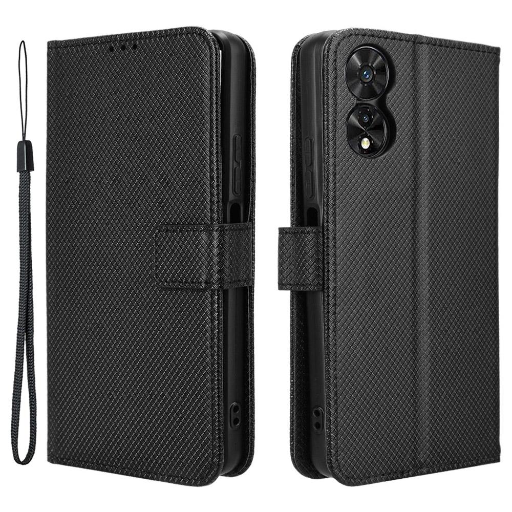 Für TCL 50 SE Wallet Handyhülle Diamanttextur PU-Leder Klapphülle