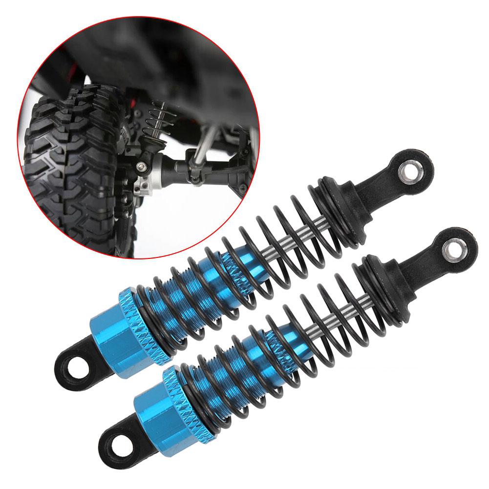 2PCS 1 16 Remote Control Car Metal Shock Absorber Damper for 1:16 RC Car 70mm Blue