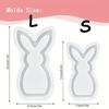 Hollow Rabbit Mold for DIY Crafts - Reusable Silicone Easter Bunny Mold for Candle Holders, Ornaments, Rabbit Figurines