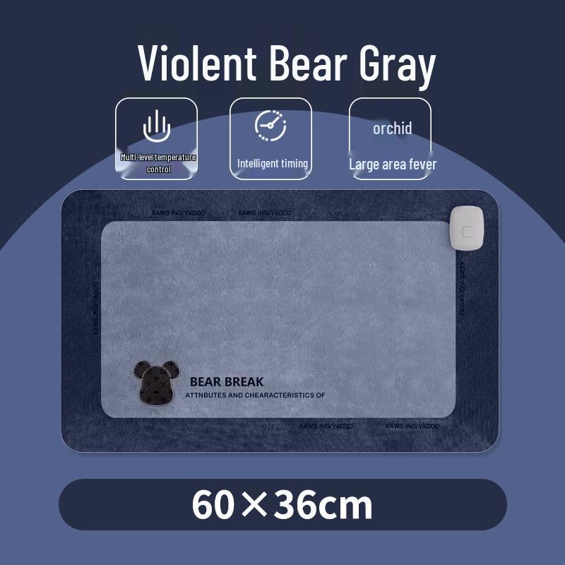 Heated Oversized Desk Pad & Mouse Mat with Timer