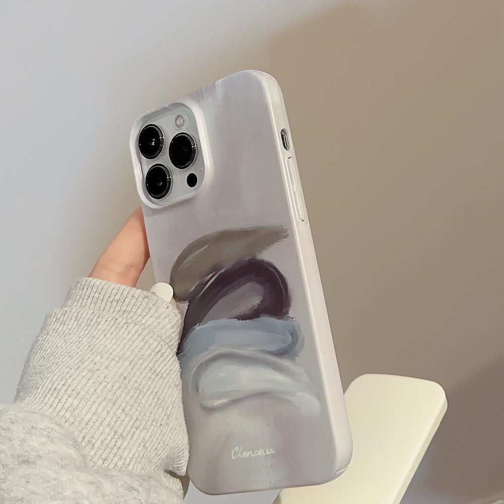 High-end Sense Ins Oil Painting Pigment 14promax Apple 15 Mobile Phone Case IPhone 16 Suitable for 11 Retro X Feilin