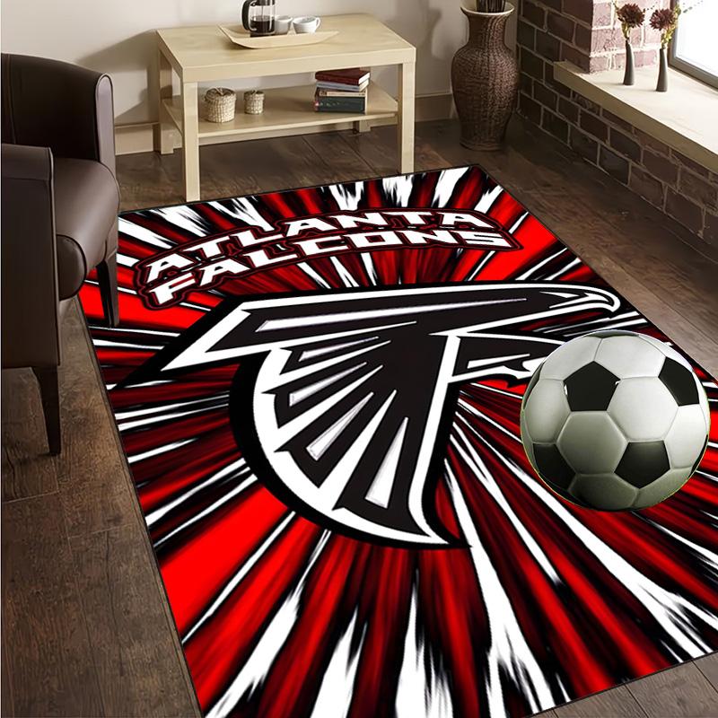 Atlanta Logo Rug Office Carpet Non-Slip Mat, Chair Rug Floor Covering for Gaming, Bedroom, Living Room , Home Decor Christmas Gift