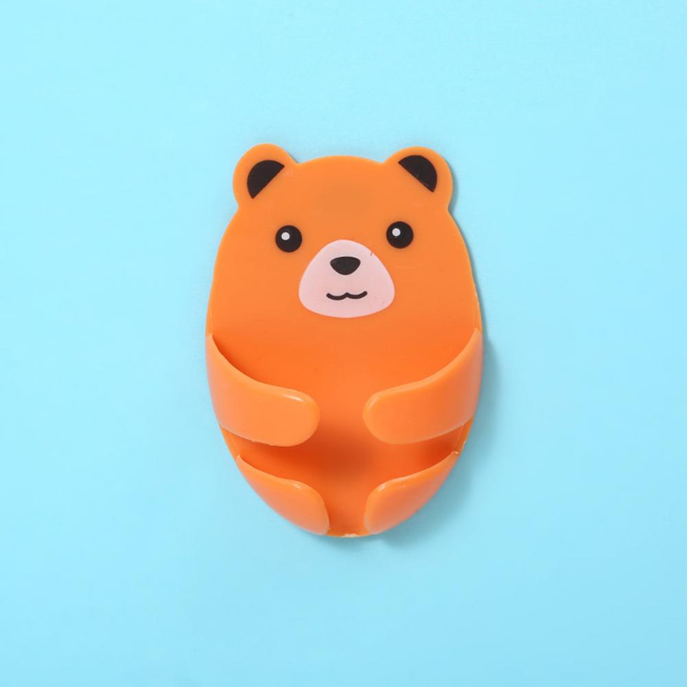 4 Stück Wandaufbewahrungshaken Bärenstecker Halterung Lochfreier Stromstecker Steckdosenhalter Küchen Versteckter Haken Wandklebehalter Badezimmer