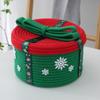 Christmas Decoration Storage Basket With Dust Cover Holiday Gift Box Cotton Rope Woven Snacks Small Gift Storage Basket