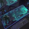 Spiel D-DOOM E-Eternal Mauspads RGB Leuchtend Große Tischunterlage Verschlüsselt Anti-Rutsch Super Großes Gaming-Mauspad Erweiterte Spielmatte